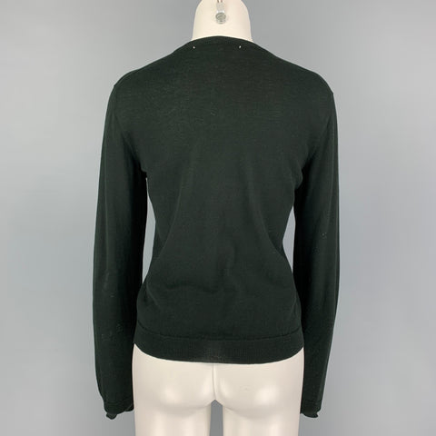 MARTIN MARGIELA Size M Black Cotton Cardigan