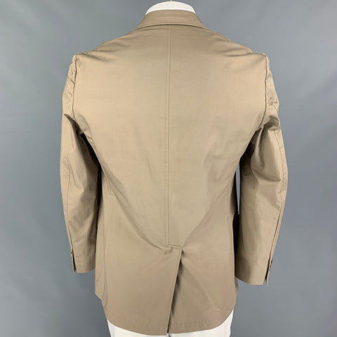 GITMAN BROS for UNIONMADE Size 40 Khaki Cotton Notch Lapel Sport Coat