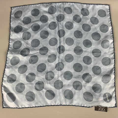 TOM FORD Blue Grey Dots Silk Tie