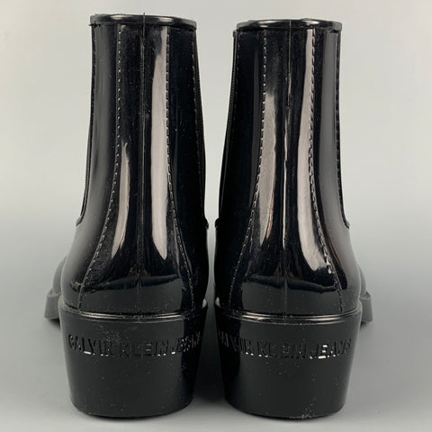 CALVIN KLEIN Size 9 Black Pull On Boots