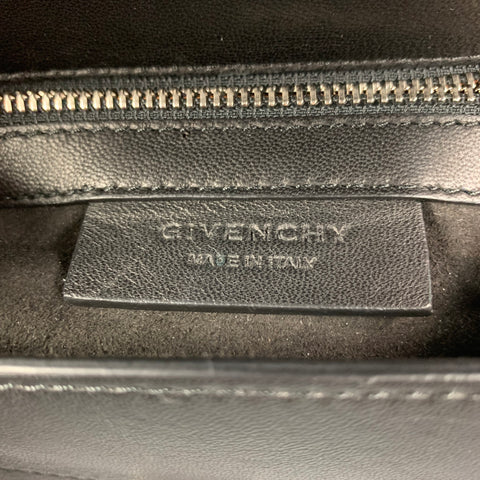 GIVENCHY Black & Grey Stingray Calfskin Mini Pandora Crossbody Bag