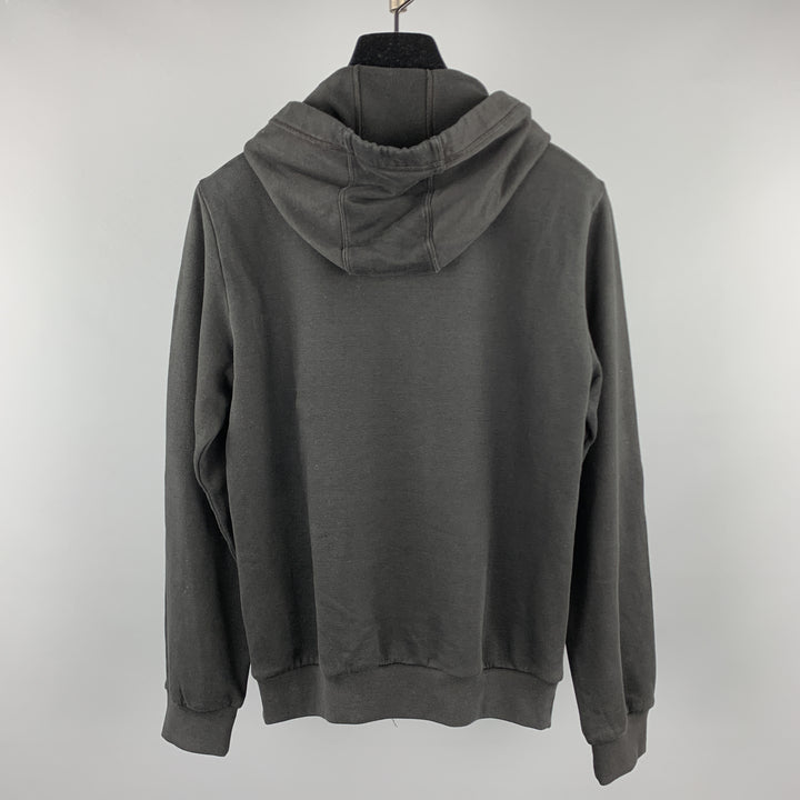 MCQ by ALEXANDER MCQUEEN Size XS Black Embellishment Cotton Hooded Sweatshirt