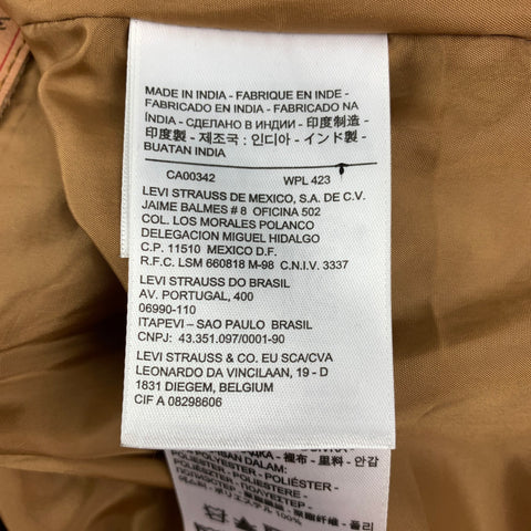 LEVI'S Size M Tan Suede Trucker Jacket