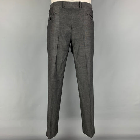 DOLCE & GABBANA Martini Size 42 Regular Dark Gray Wool / Silk 3 Piece Suit