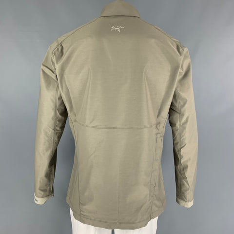ARCTERYX Size L Moss Polyester Zip Up Jacket