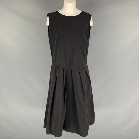 MARNI Size 6 Black Cotton Nylon Sleeveless Dress