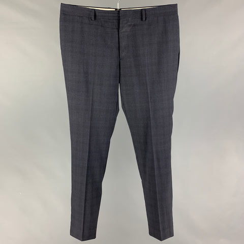 PAUL SMITH Size 34 Charcoal Flat Front Dress Pants