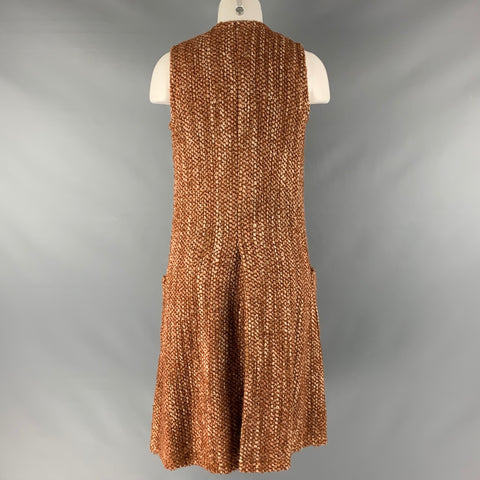 CHLOE Taille M Camel Beige Boucle Ouvert Avant Gilet