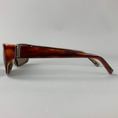 JOHN VARVATOS Amber Tortoise Shell Acetate Sunglasses