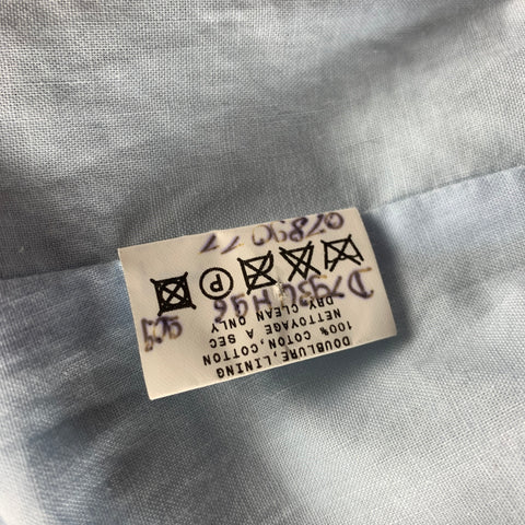 AGNÈS B. Size 42 Silver Metallic Linen Blend Zip Up Jacket