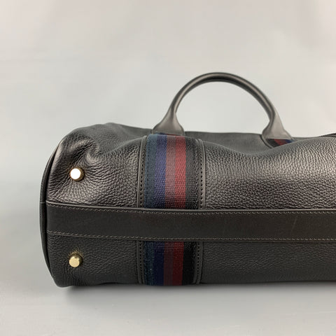 PAUL SMITH Black Pebble Grain Leather Briefcase Bag