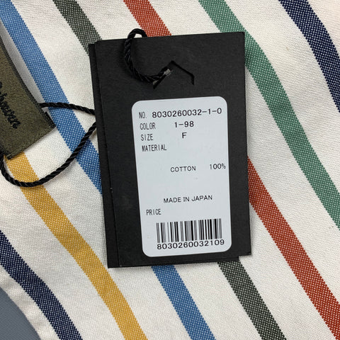 NIGEL CABOURN Multi-Color Stripe Cotton Scarf