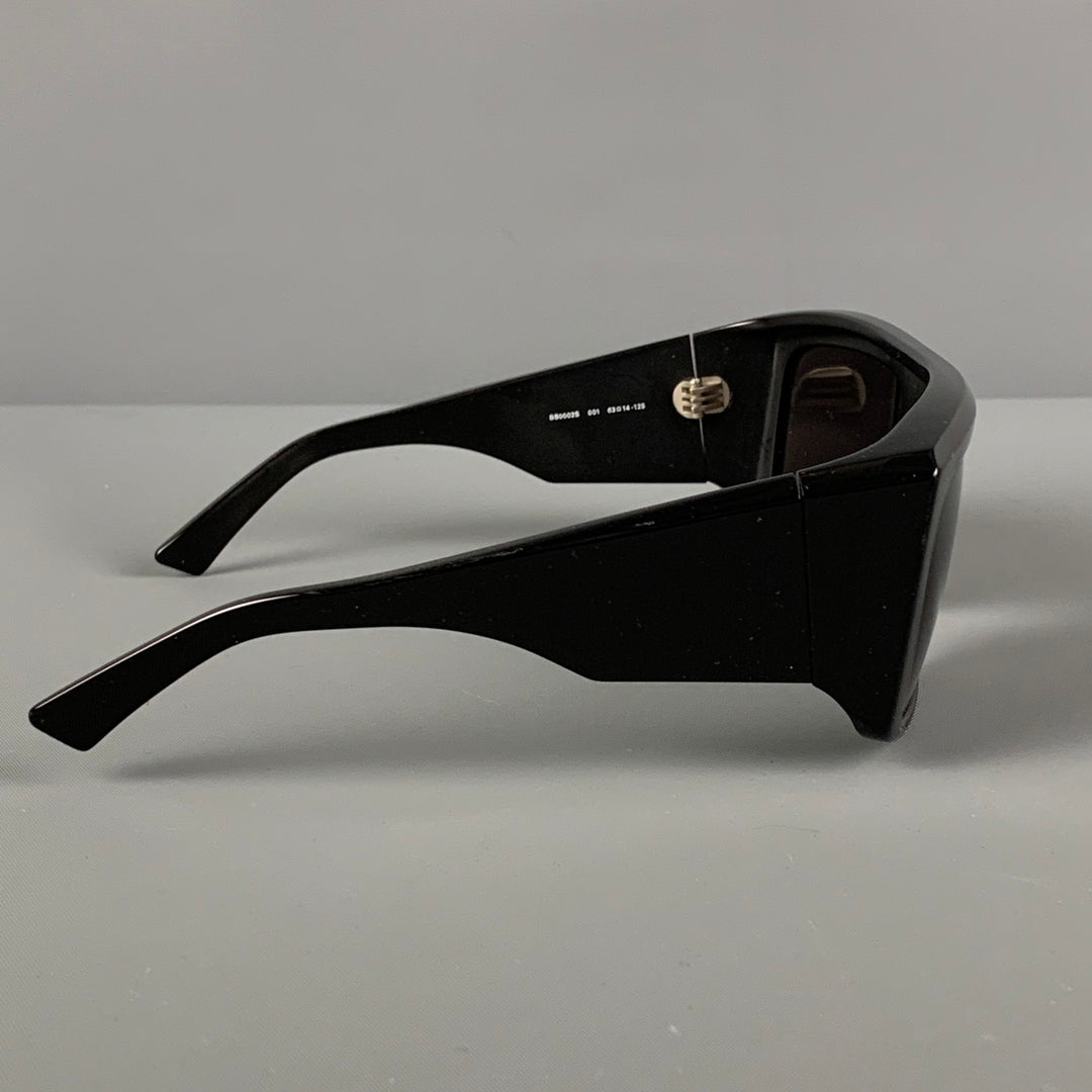 BALENCIAGA Black Acetate Square Sunglasses