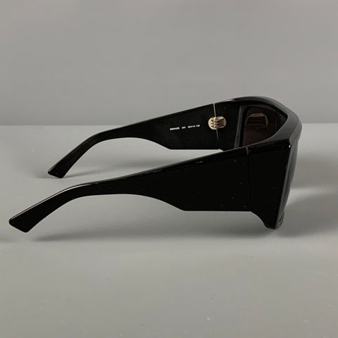 BALENCIAGA Black Acetate Square Sunglasses