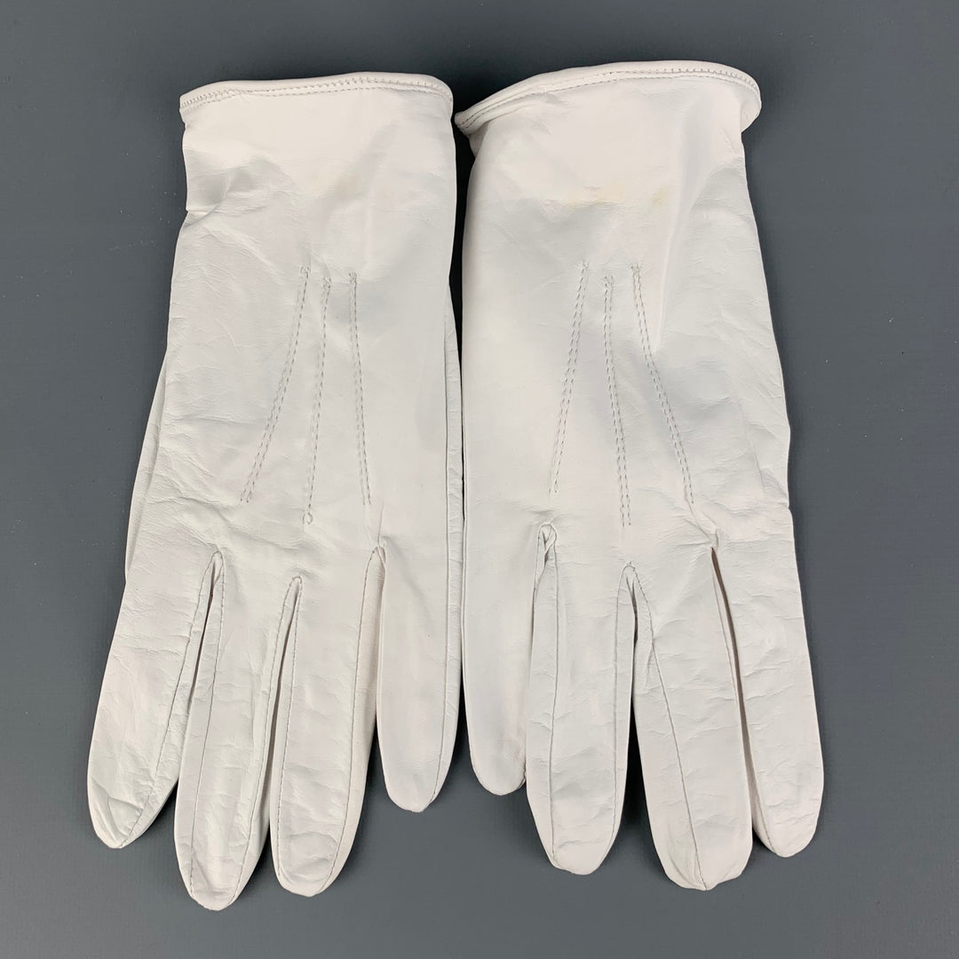 BUDD Size 9 White Leather Gloves