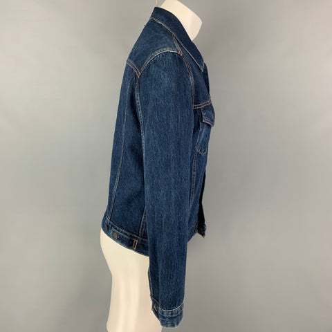 LEVI'S Size M Blue Cotton Trucker Jacket