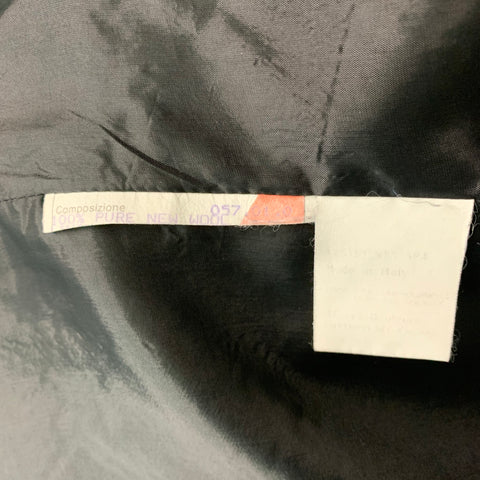GIORGIO ARMANI Chaqueta talla 6 de lana negra lisa con botonadura única