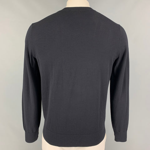 THEORY Size L Navy V-Neck Pullover