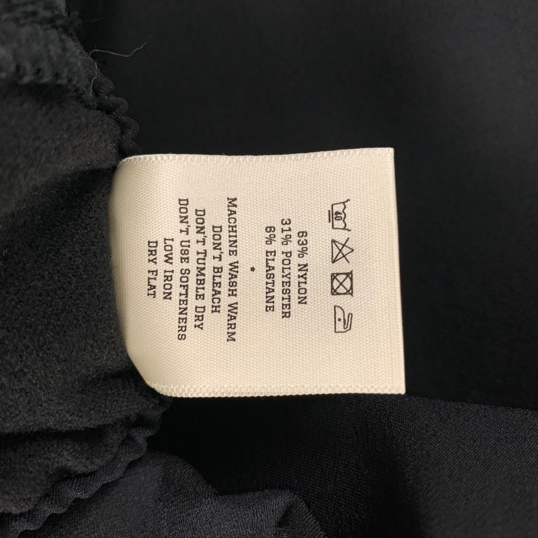 TRACKSMITH Size L Black Nylon Blend Elastic Waistband Casual Pants