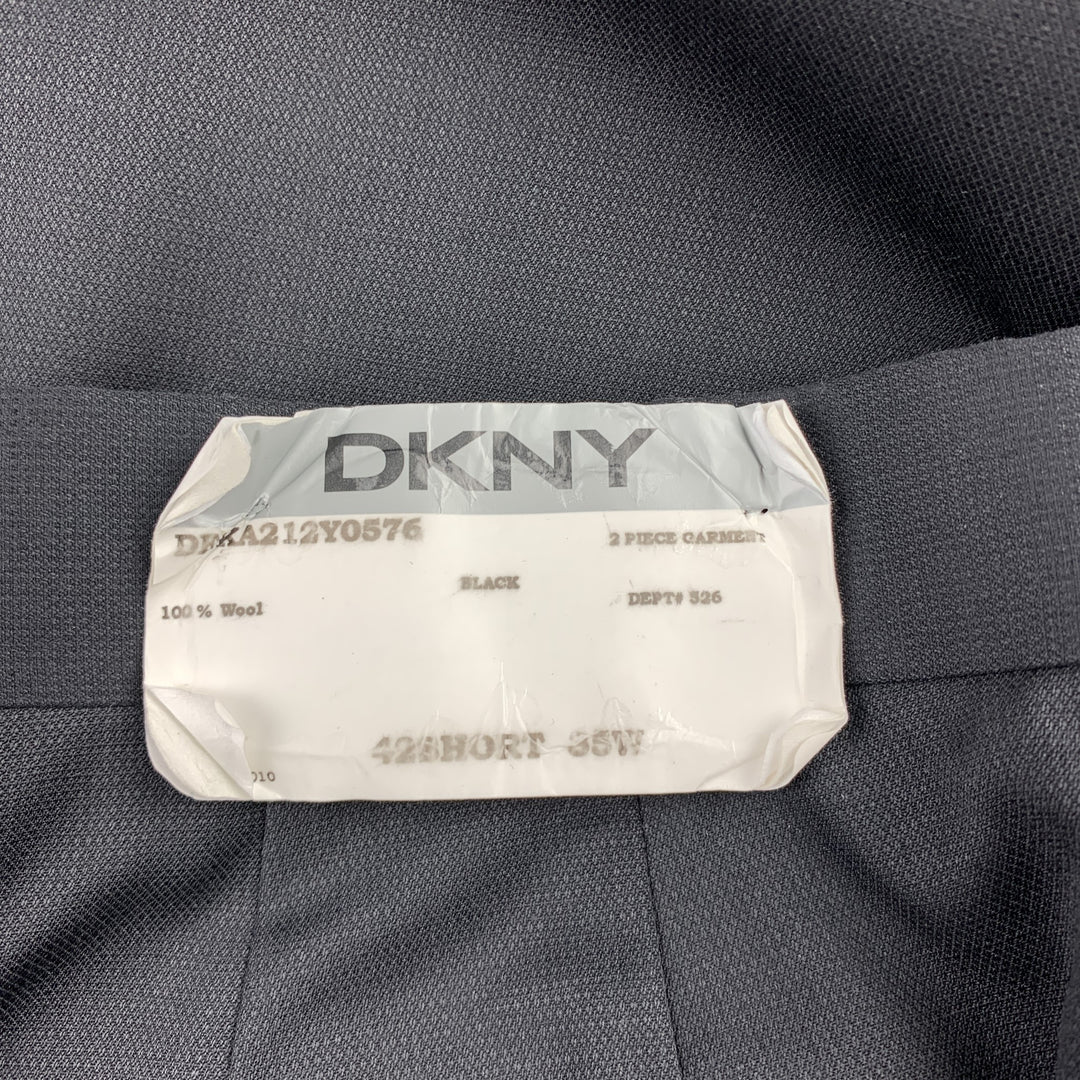 DKNY Size 36 Black Wool Zip Fly Dress Pants