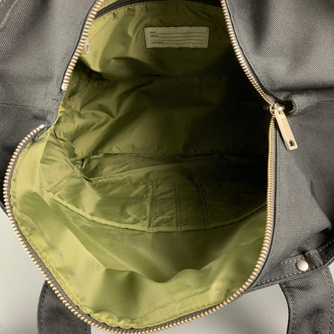 JACK SPADE Black Canvas Rectangle Tote Bag