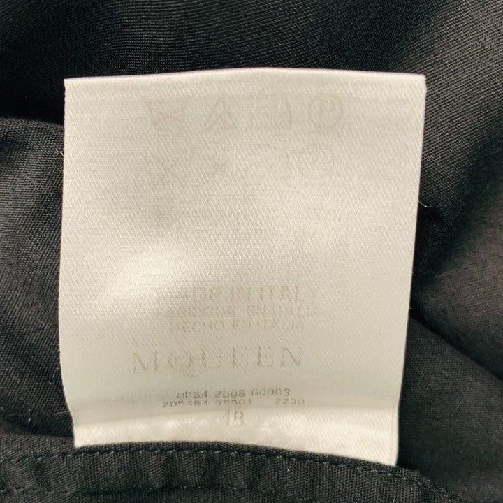 ALEXANDER MCQUEEN Size 42 Black Short Sleeve Shirt