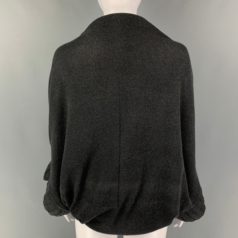 HENRY BEGUELIN Size M Grey Cashmere Shrug Cardigan