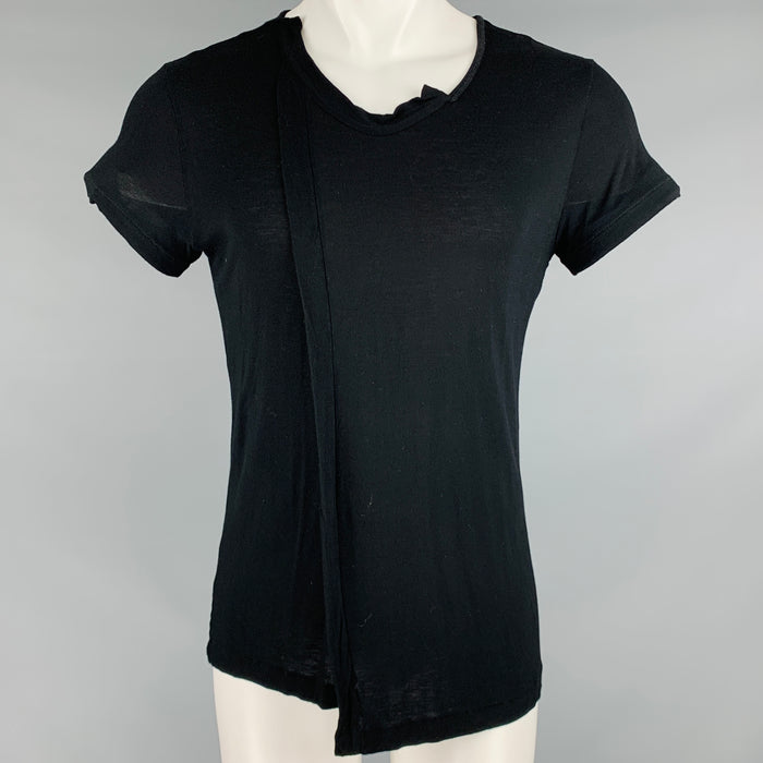 BOTTEGA VENETA Size S Black Viscose T-shirt