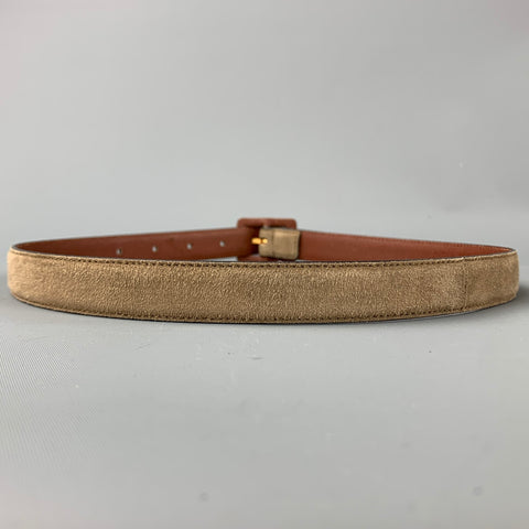 EMPORIO ARMANI Size S Taupe Suede Skinny Belt