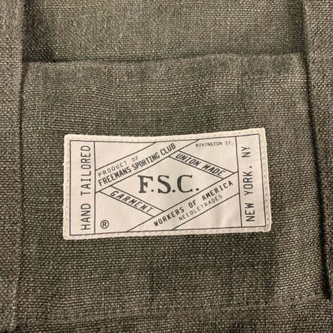 FREEMANS SPORTING CLUB Olive Linen Tote Bag