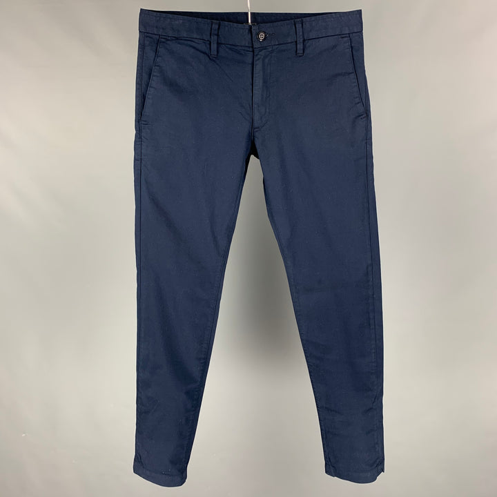 GROWN&SEWN Size 34 Navy Cotton Chino Casual Pants