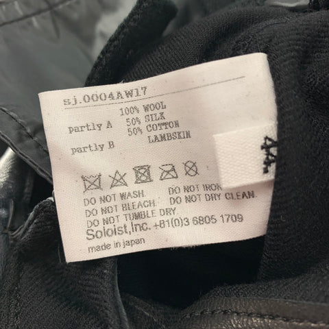 TAKAHIROMOIYASHITA Size 42 Black Wool The Soloist Jacket