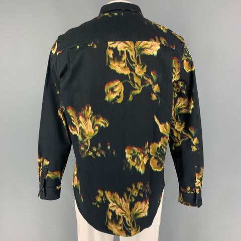 PAUL SMITH Size XL Multi-Color Print Cotton Shirt Jacket