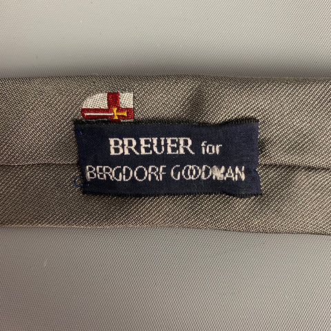 BREUER Silver Red Crosses Silk Tie