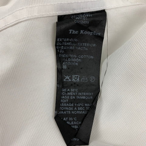 THE KOOPLES Size L White Cotton Button Down Long Sleeve Shirt