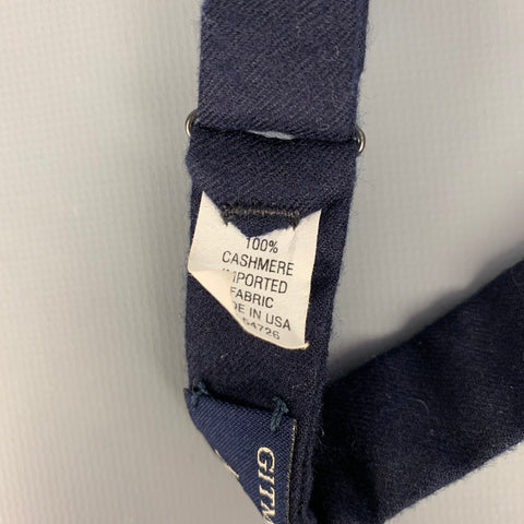 GITMAN BROS for NEIMAN MARCUS Navy Cashmere Bow Tie