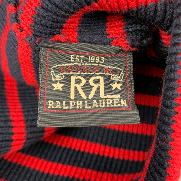 RRL by RALPH LAUREN Red Navy Stripe Cotton Beanie