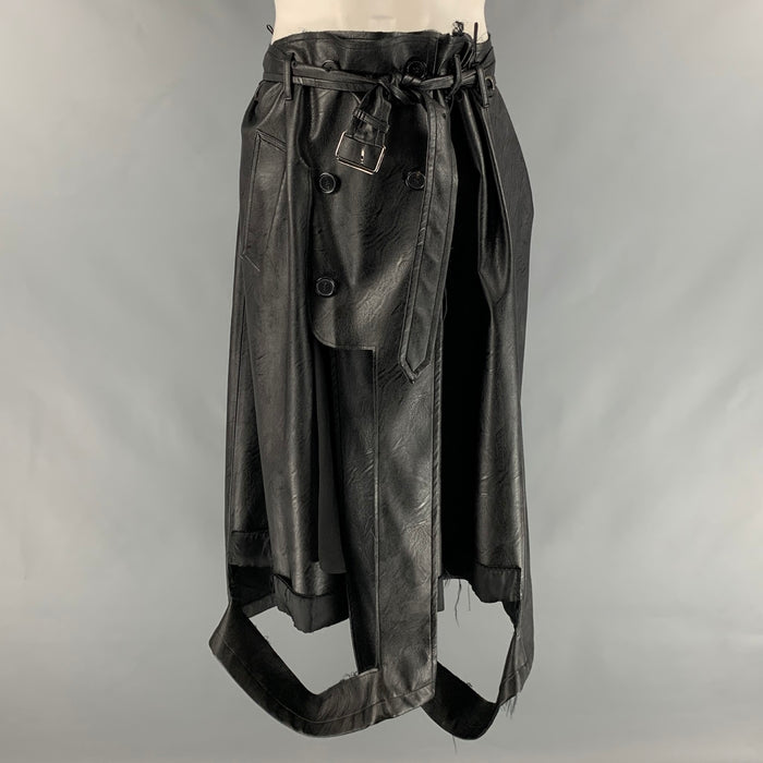MAISON MARGIELA Size 32 Black Solid Polyurethane Casual Pants