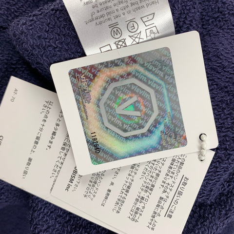 VISVIM Sudadera con cuello redondo de algodón con lavado morado talla L