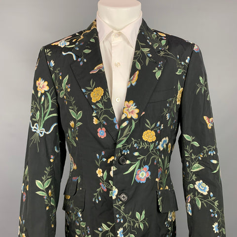 PAUL SMITH Size 42 Multi-Color Embroidery Viscose Blend Sport Coat