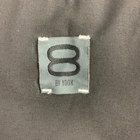 8 BY YOOX Size 44 Black & White Contrast Stitch Viscose Blend Sport Coat