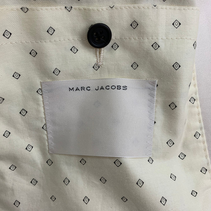 MARC JACOBS Size 42 Cream Mixed Fabrics Cotton Sport Coat