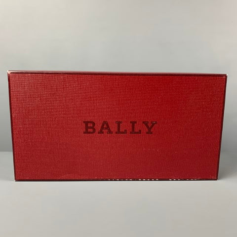 BALLY Size 6.5 Black Leather Lace Up Shoes