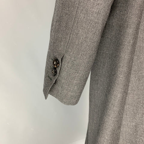 GIORGIO ARMANI Size 48 Grey Wool Long Coat
