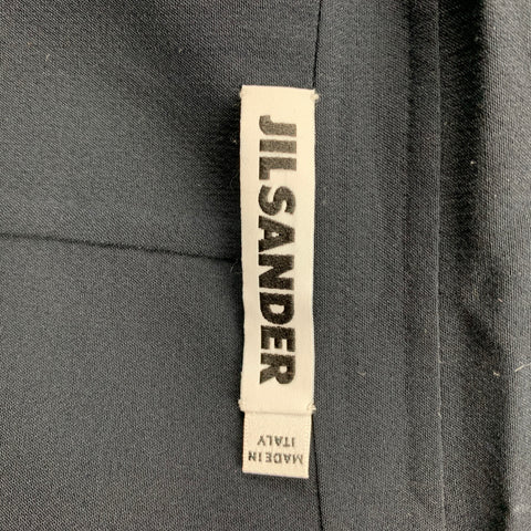 JIL SANDER Size 4 Black Virgin Wool Blend Jacket Blazer