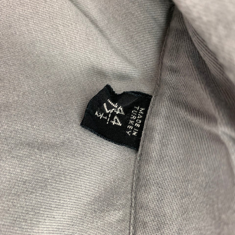 TOM FORD Size XL Gray Cotton Western Long Sleeve Shirt