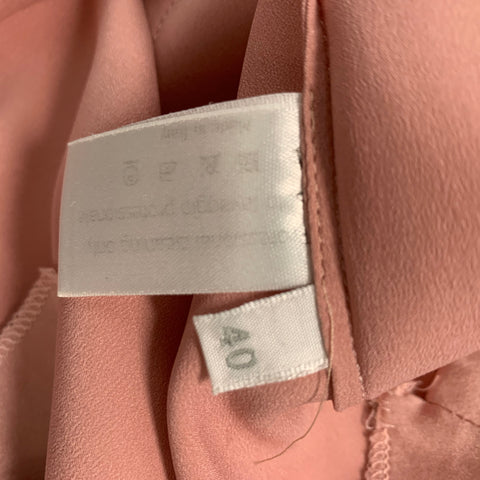 MARNI Size 4 Pink Silk &  Elastane Ruched Sleeveless Dress Top