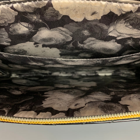 TED BAKER Black Quilted PVC Zip Up Envelope