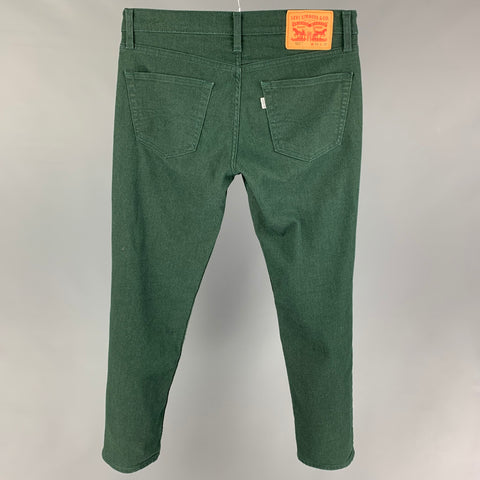 LEVI Size 31 Green Cotton Casual Pants