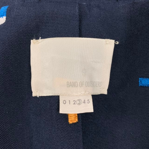 BAND OF OUTSIDERS Size 38 Multi-Color Embroidery Cotton Sport Coat